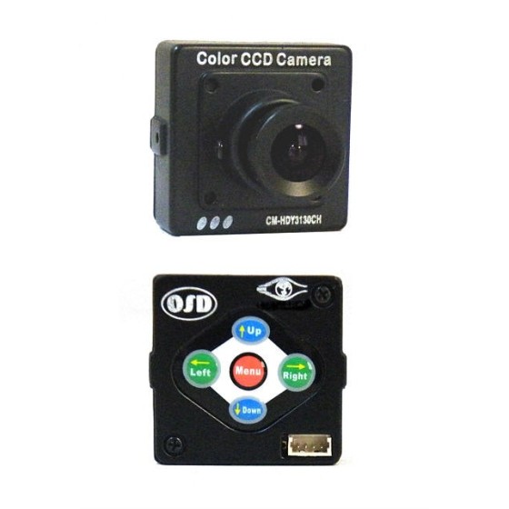 Mini caméra CVBS Paramétrable au format 30 x 30 mm