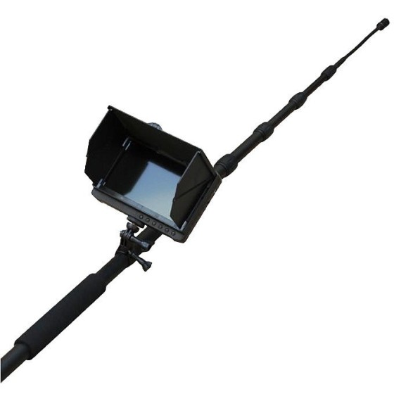 Caméra d'inspection sur perche avec enregistreur et moniteur LCD